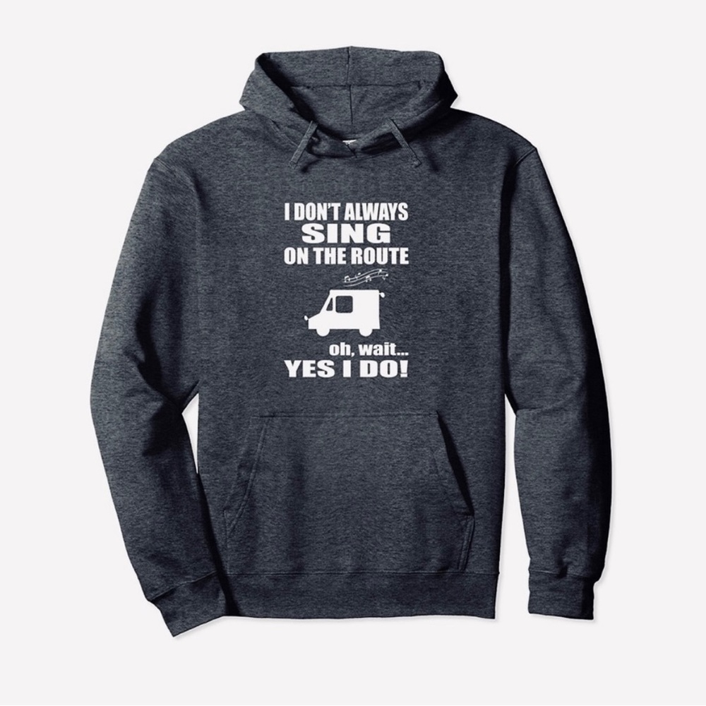 USPS gray hoodie